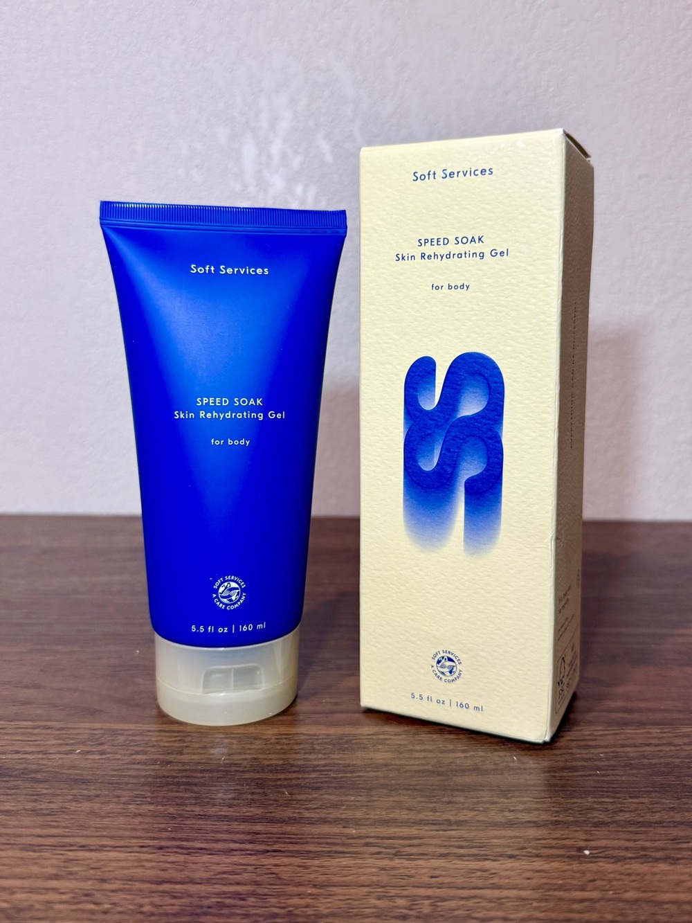 Soft Services Speed Soak Fast-Absorbing + Hydrating Body Gel Moisturizer 5.5oz